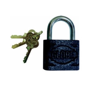 CANDADO GLOBE NEGRO  25MM